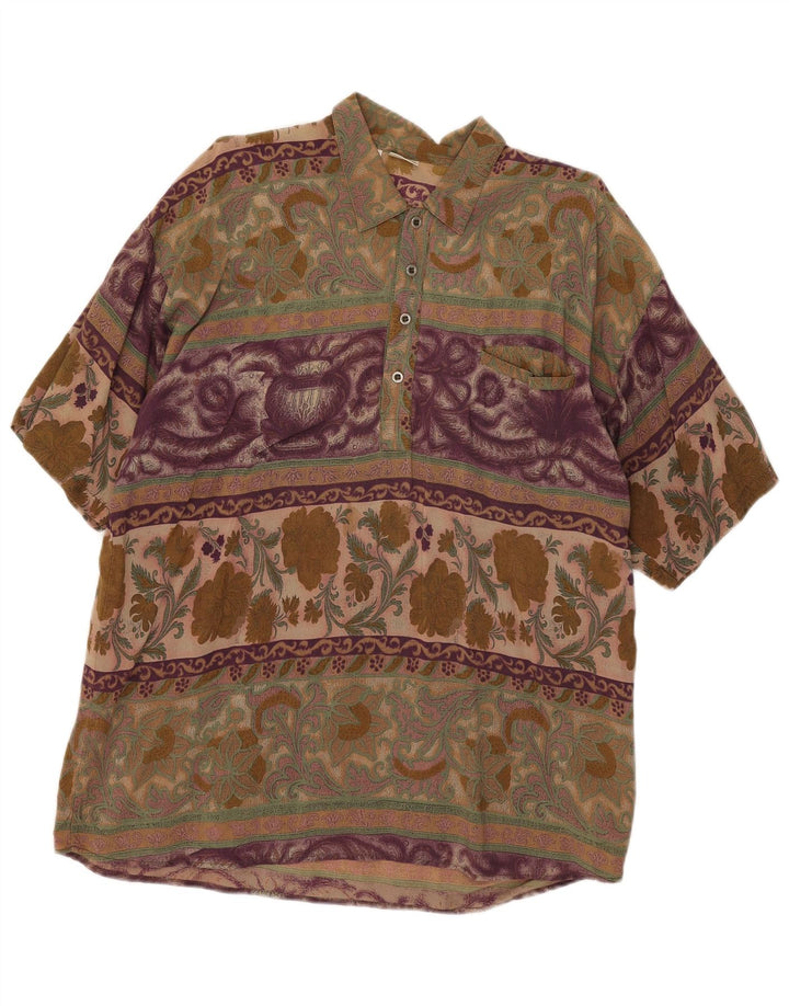 Tobia System Mens Pullover Shirt IT 54 XL Multicoloured Paisley