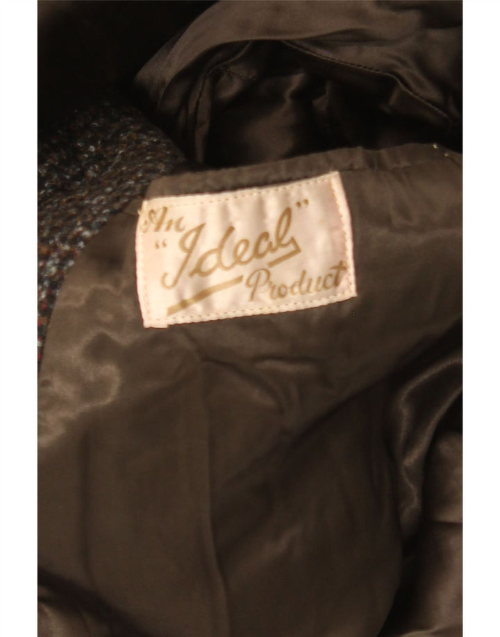 Vintage Mens Overcoat UK 40 Large Brown Check