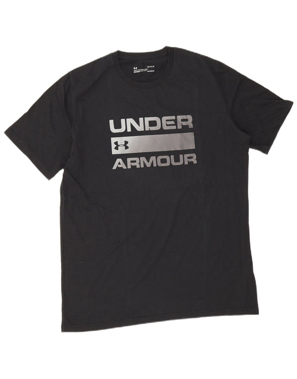 Under Armour Mens Heat Gear Graphic T-Shirt Top Large Black
