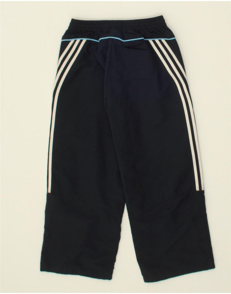 ADIDAS Boys Tracksuit Trousers 7-8 Years Navy Blue Polyester | Vintage Adidas | Thrift | Second-Hand Adidas | Used Clothing | Messina Hembry 