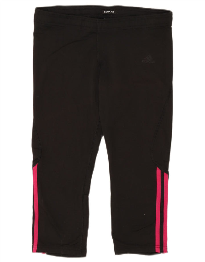 Adidas Womens Clima 365 Capri Leggings UK 14 Medium Black Polyester