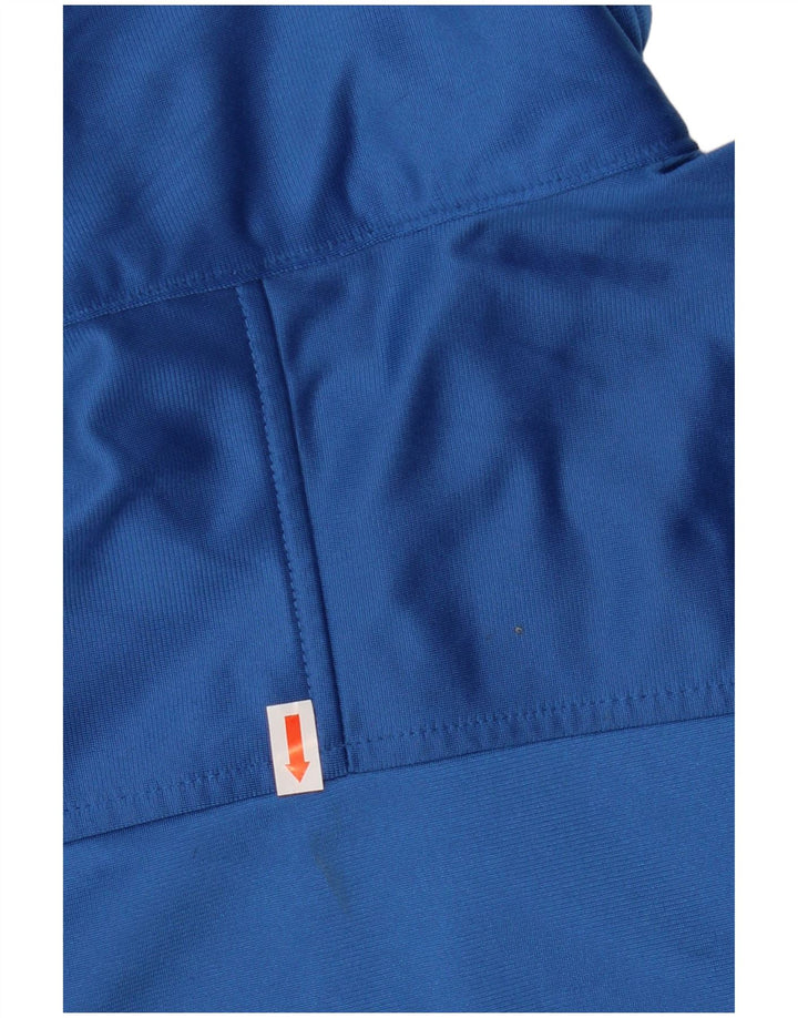 Champion Mens Graphic Tracksuit Top Jacket Small Blue Polyester