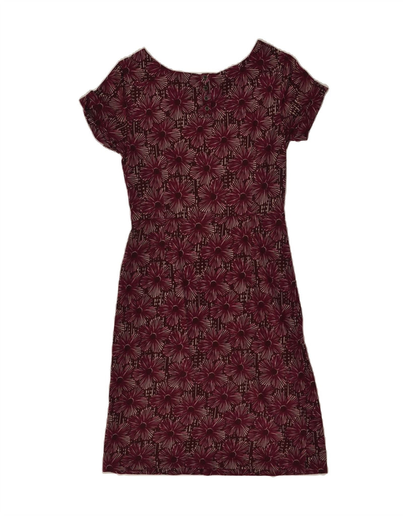 WHITE STUFF Womens Sheath Dress UK 8 Small  Maroon Floral Vintage White Stuff and Second-Hand White Stuff from Messina Hembry 