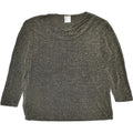 VINTAGE Womens Blouse Top EU 42 Medium Grey | Vintage | Thrift | Second-Hand | Used Clothing | Messina Hembry 