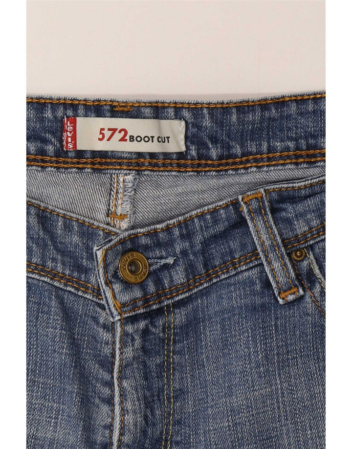 Levi's Womens 572 Bootcut Jeans W34 L29 Blue Cotton