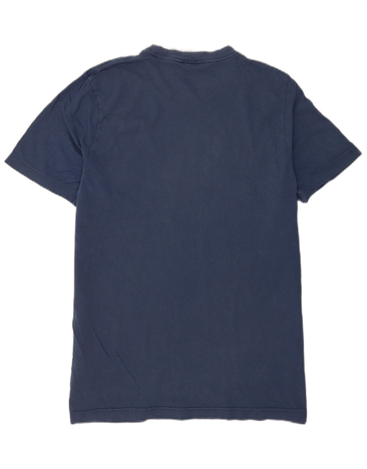 Adidas Mens T-Shirt Top Medium Navy Blue Cotton