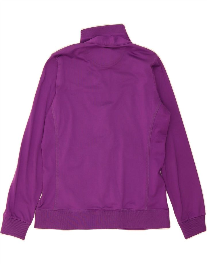 CHAMPION Womens Heritage Fit Tracksuit Top Jacket UK 14 Medium Purple Vintage Champion and Second-Hand Champion from Messina Hembry 