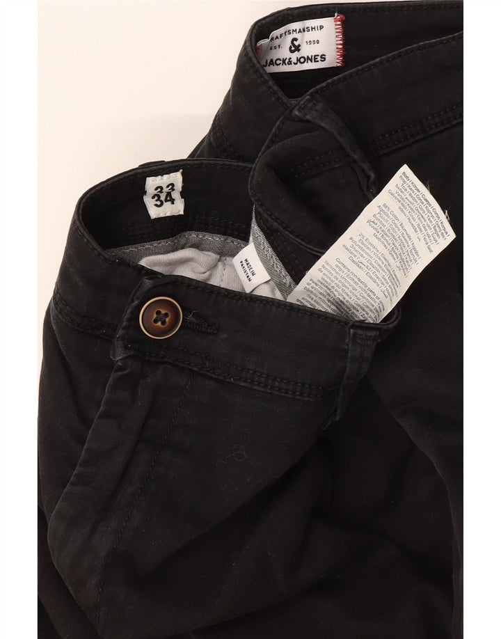 Mens Slim Chino Trousers W33 L34