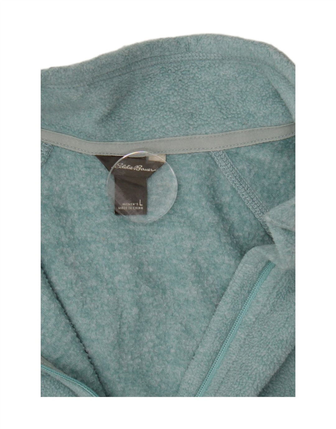 EDDIE BAUER Womens Zip Neck Fleece Jumper UK 16 Large Blue Vintage Eddie Bauer and Second-Hand Eddie Bauer from Messina Hembry 