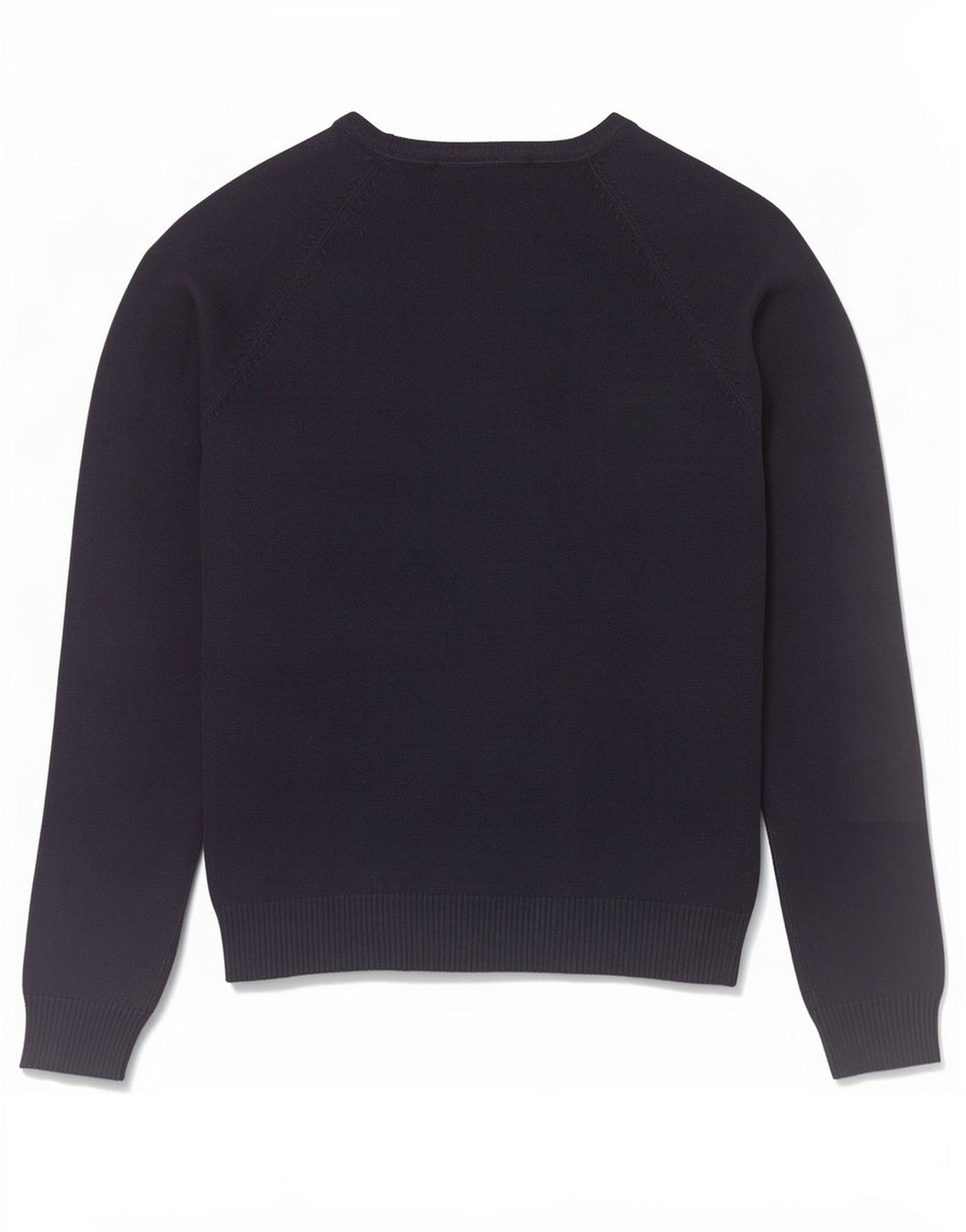 Zara Womens V-Neck Jumper Sweater UK 12 Medium Navy Blue