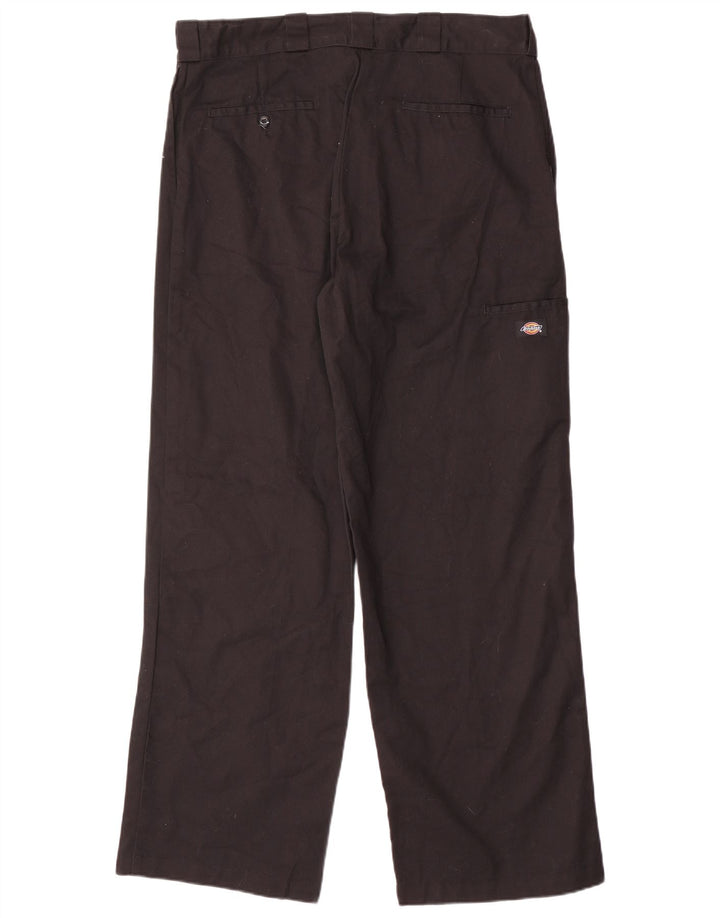Dickies Mens Loose Fit Cargo Trousers W36 L32 Black Polyester