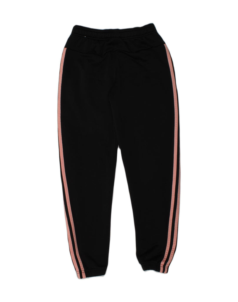 ADIDAS Girls Tracksuit Trousers Joggers 11-12 Years Black Polyester | Vintage Adidas | Thrift | Second-Hand Adidas | Used Clothing | Messina Hembry 