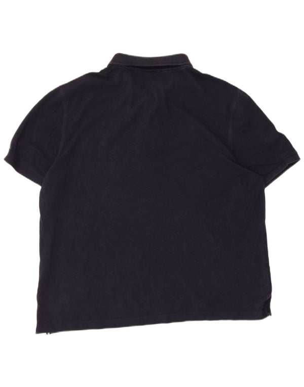 Gant Mens Polo Shirt XL Navy Blue Cotton