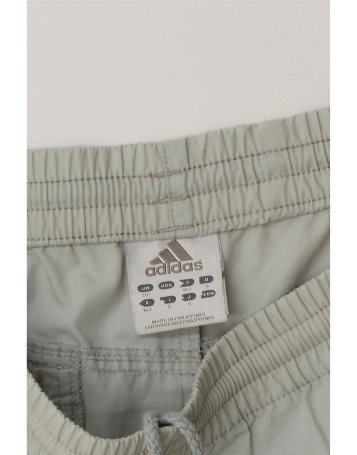 Adidas Womens Tracksuit Trousers UK 12 Medium  Grey Polyester