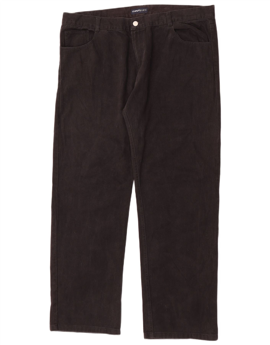 Cerruti Mens Straight Jeans W42 L34 Black Cotton