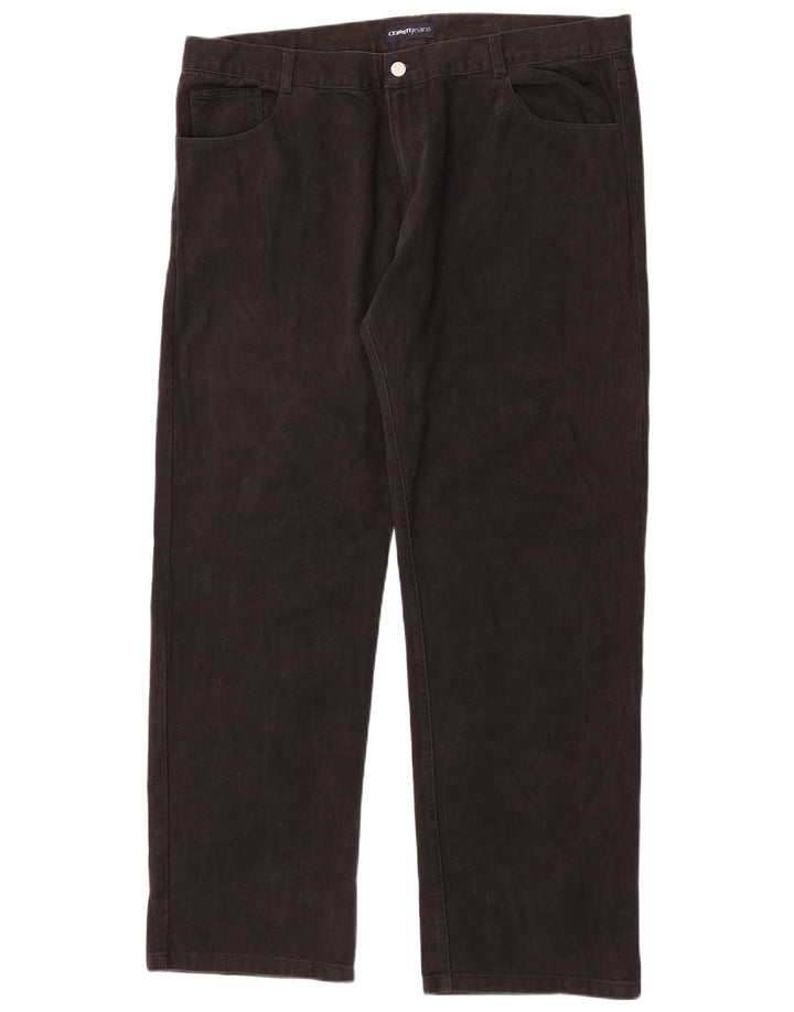 Cerruti Mens Straight Jeans W42 L34 Black Cotton