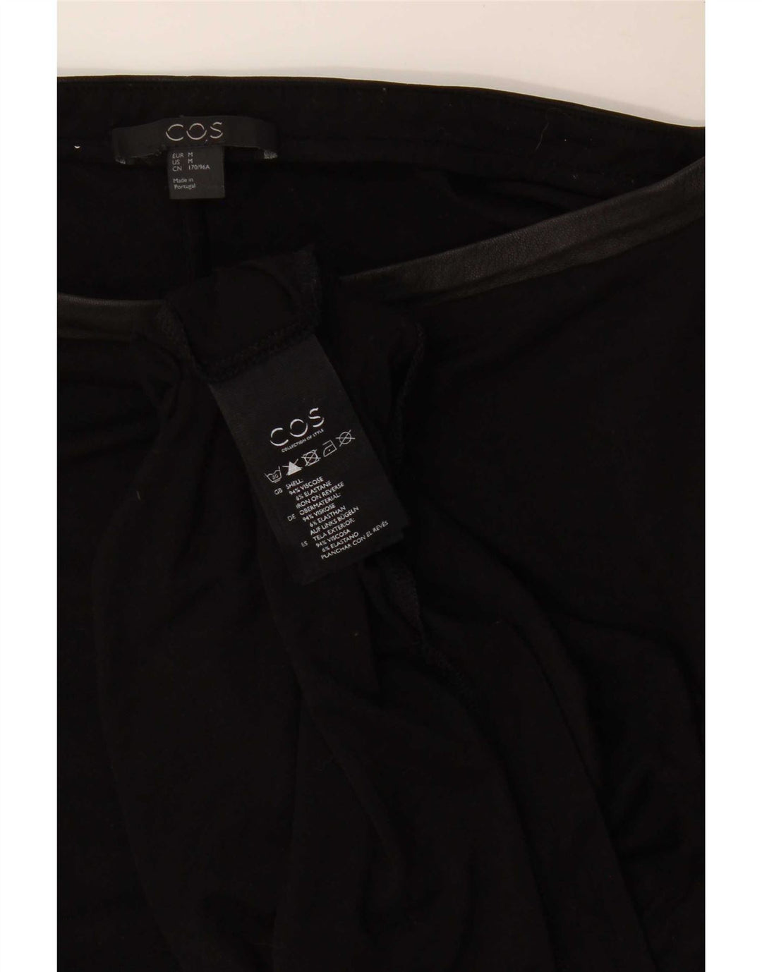 Cos Womens Oversized Blouse Top UK 14 Medium Black Viscose