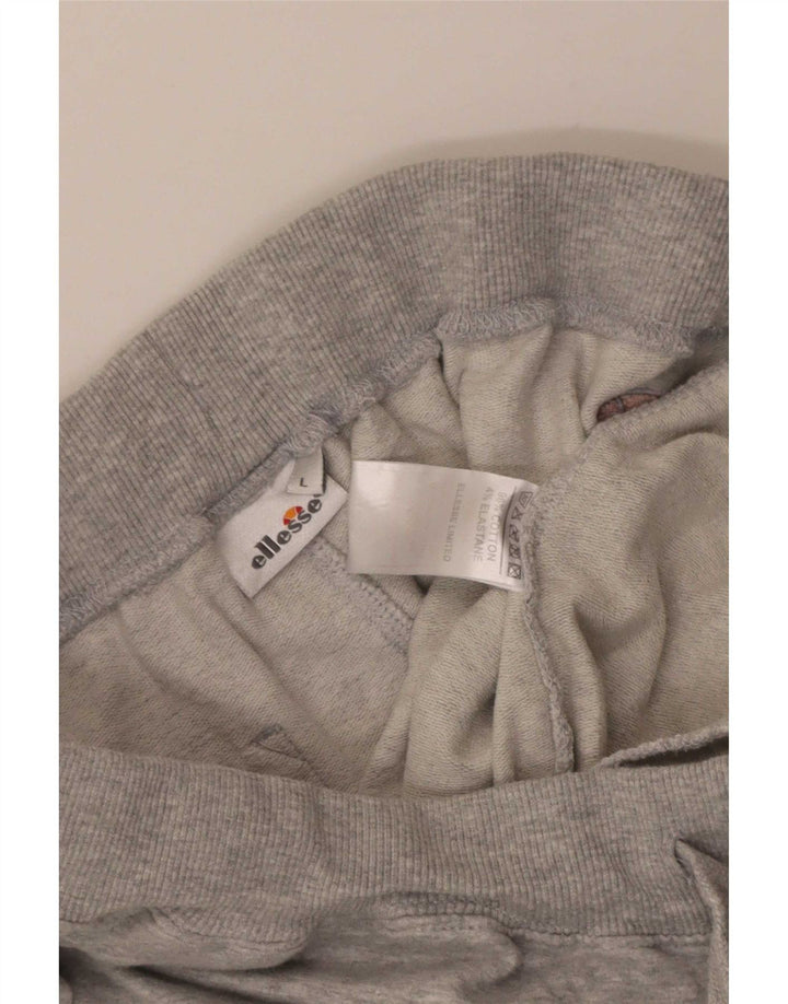 Ellesse Mens Tracksuit Trousers Joggers Large Grey Cotton