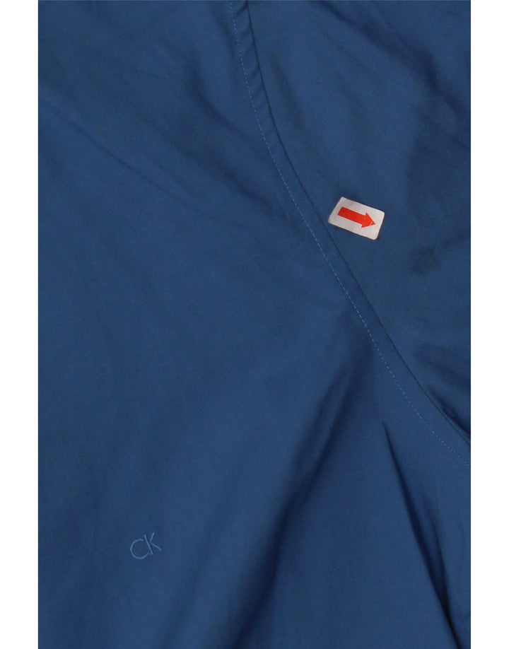 CALVIN KLEIN Mens Slim Fit Shirt Size 38 15 Medium Blue Cotton