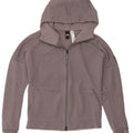 ADIDAS Womens Oversized Zip Hoodie Sweater UK 8/10 Small Grey