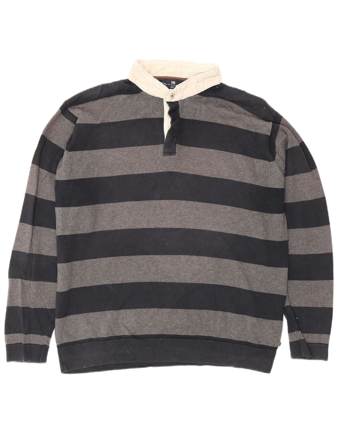 Marks & Spencer Mens Blue Harbour Polo Neck Jumper Sweater Large Grey