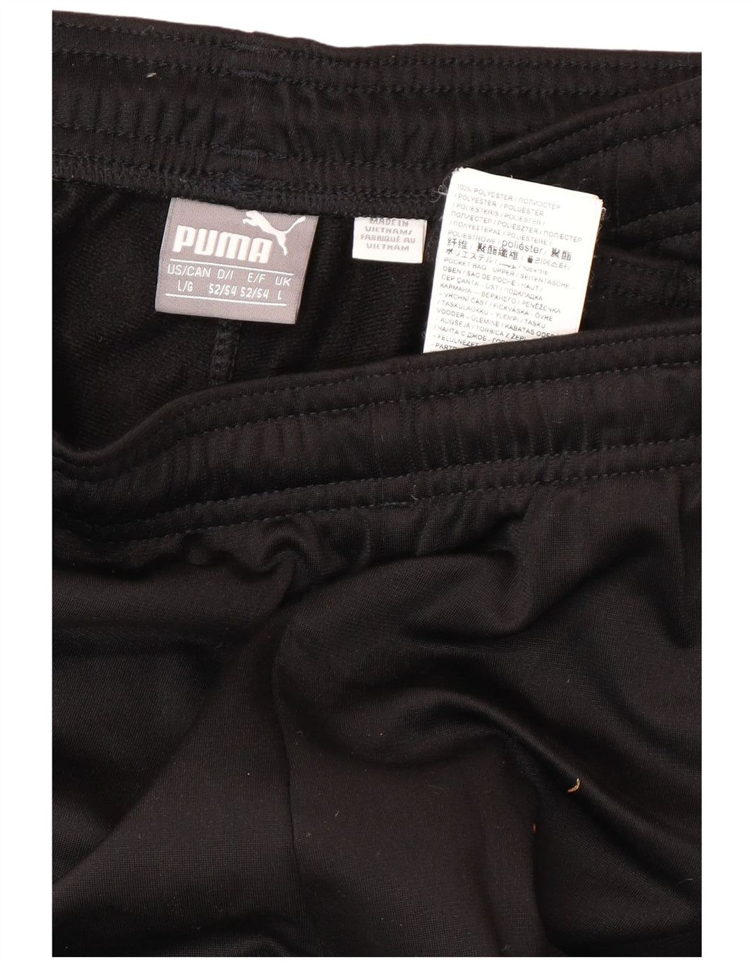 PUMA Mens Tracksuit Trousers Large  Black Polyester