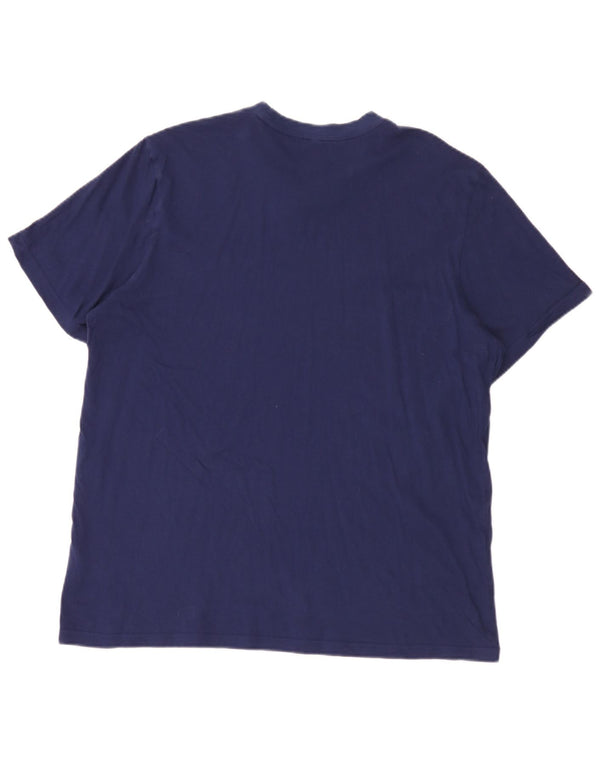 Adidas Mens T-Shirt Top XL Navy Blue Cotton