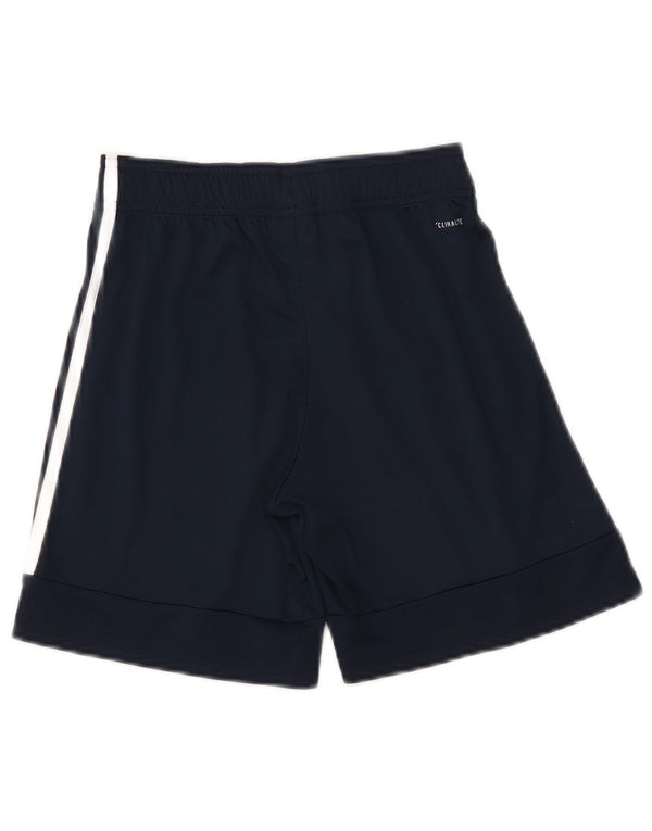 Adidas Boys Climalite Sport Shorts 11-12 Years Navy Blue Polyester