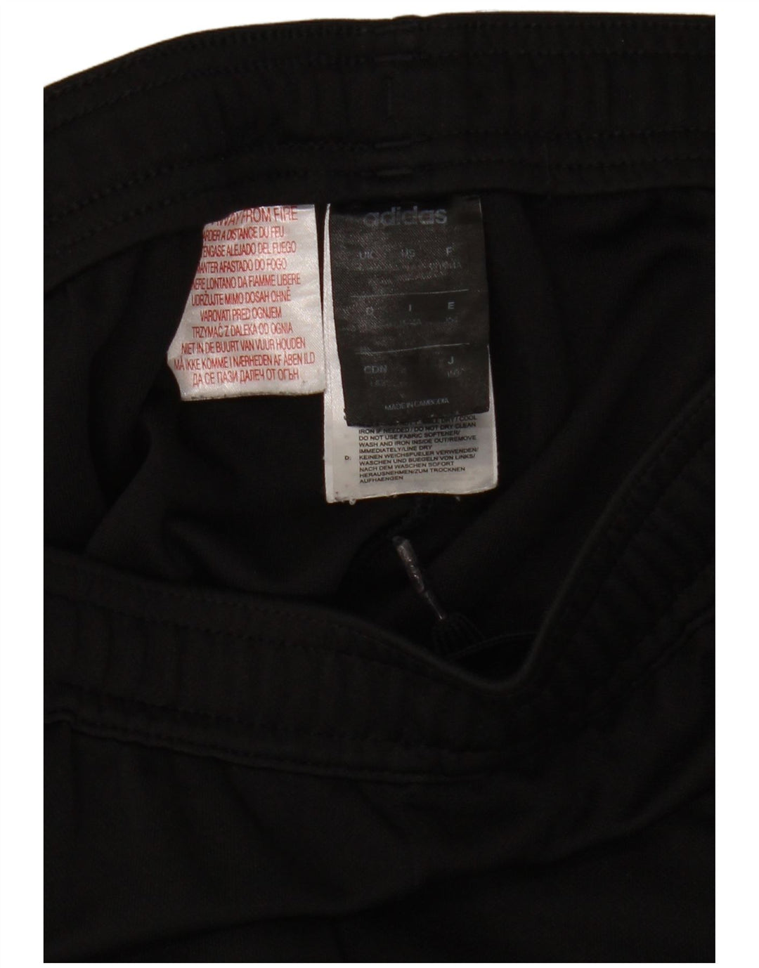 Adidas Boys Climalite Tracksuit Trousers 13-14 Years Black Polyester
