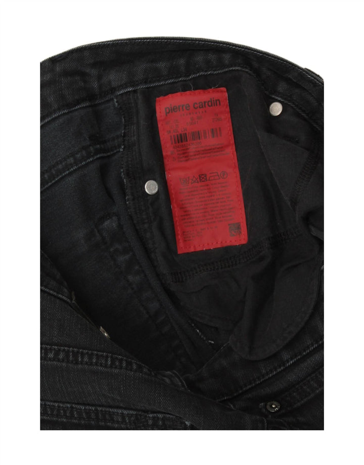 PIERRE CARDIN Womens Straight Jeans EU 40 Medium W30 L34 Black Cotton