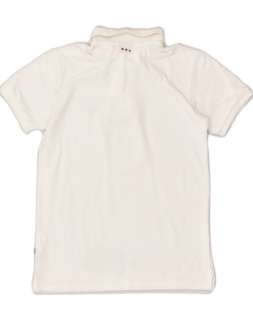 NAPAPIJRI Boys Polo Shirt 8-9 Years White Cotton | Vintage Napapijri | Thrift | Second-Hand Napapijri | Used Clothing | Messina Hembry 