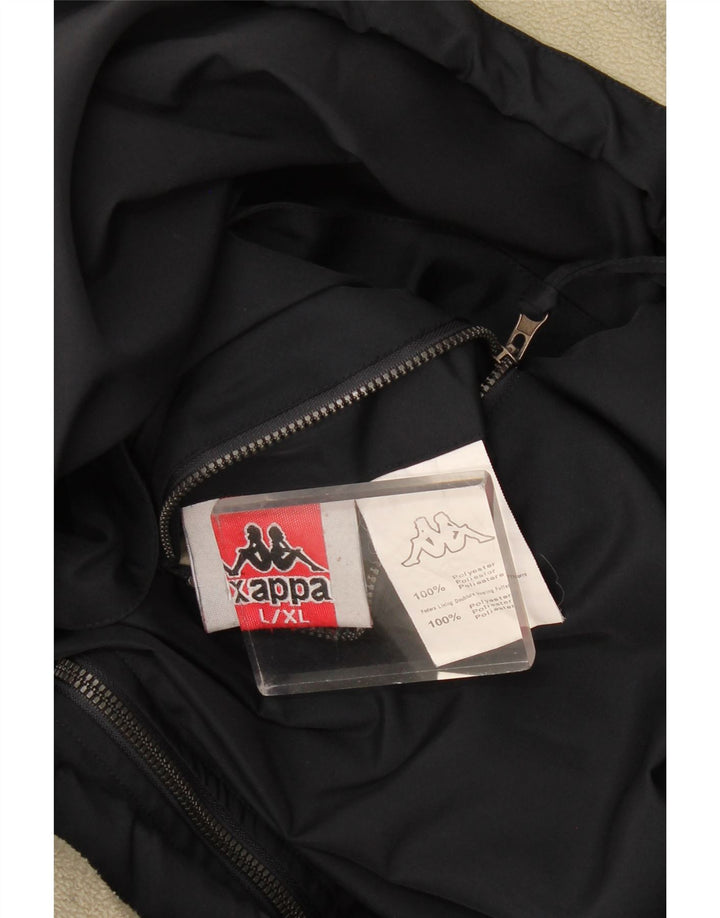 Kappa Mens Reversible Jacket UK 40 Large Black Polyester