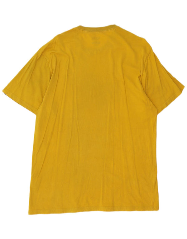 Vans Mens Slim Fit Graphic T-Shirt Top XL Yellow Cotton