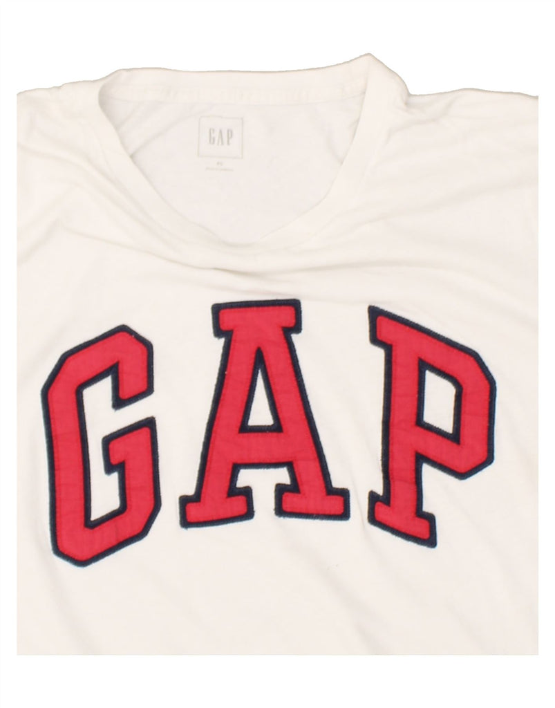 GAP Mens Graphic T-Shirt Top XL White Cotton | Vintage Gap | Thrift | Second-Hand Gap | Used Clothing | Messina Hembry 