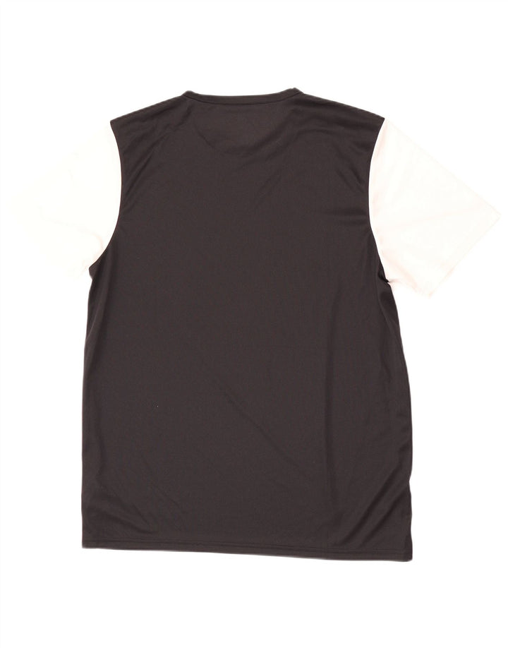 Adidas Mens Aeroready T-Shirt Top Large Black Colourblock Polyester