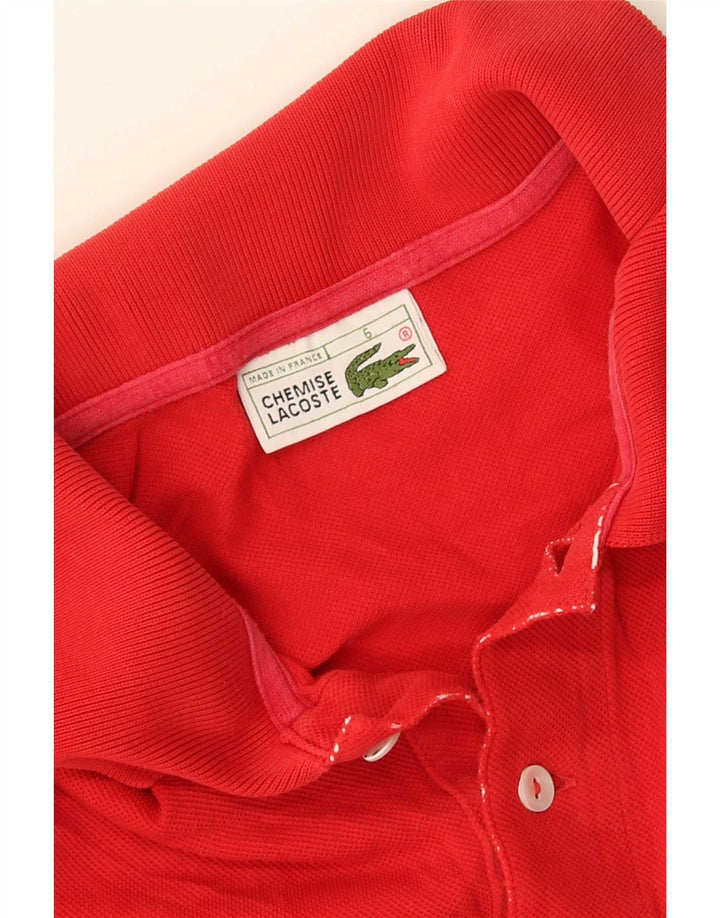 Lacoste Mens Polo Shirt Size 6 XL Red