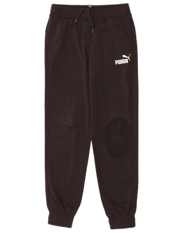 PUMA Boys Tracksuit Trousers Joggers 11-12 Years  Black Polyester