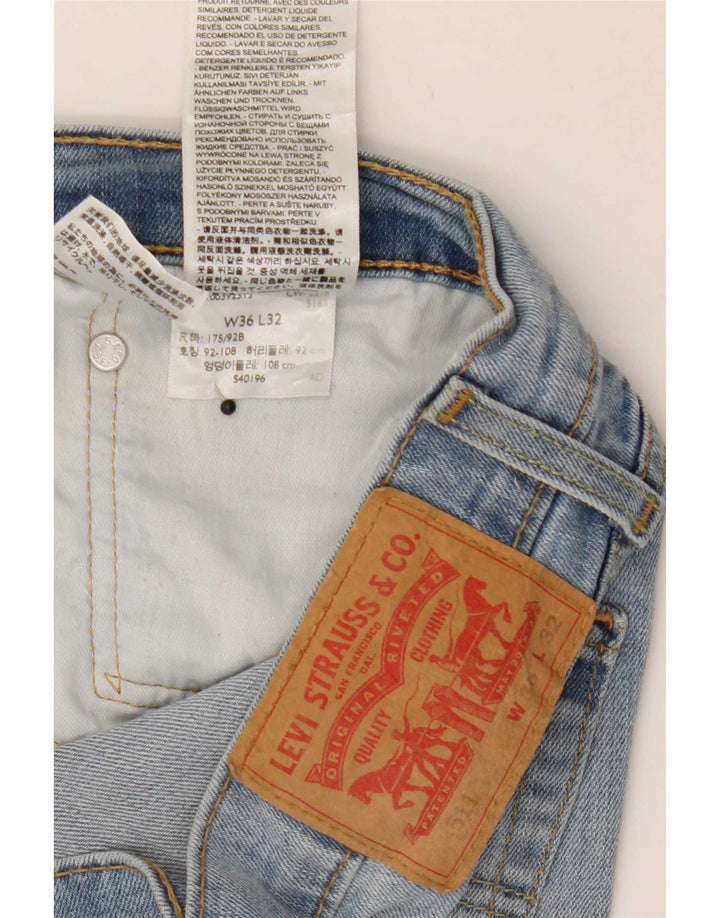 Levi's Mens 511 Slim Jeans W36 L32 Blue Cotton