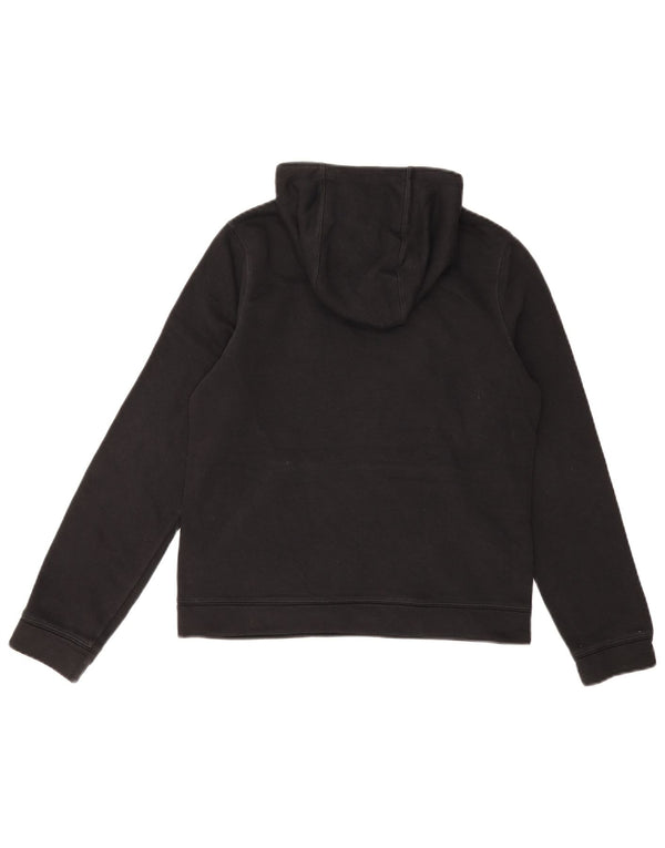 Nike Boys Graphic Hoodie Jumper 12-13 Years Large  Black Cotton