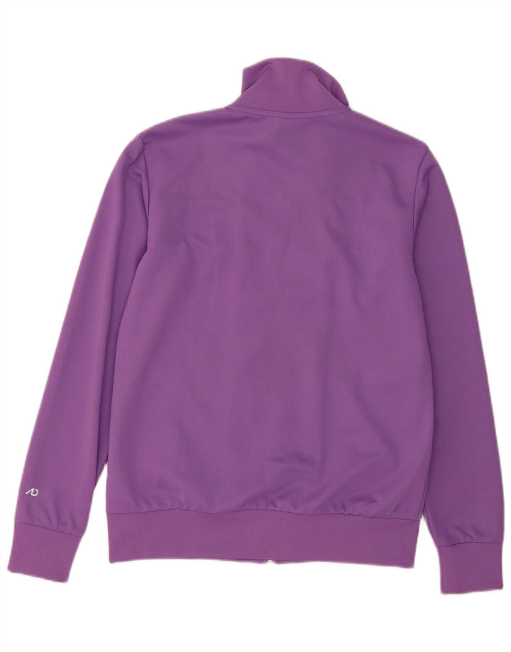 Nike Womens Tracksuit Top Jacket UK 16/18 Large Purple Polyester
