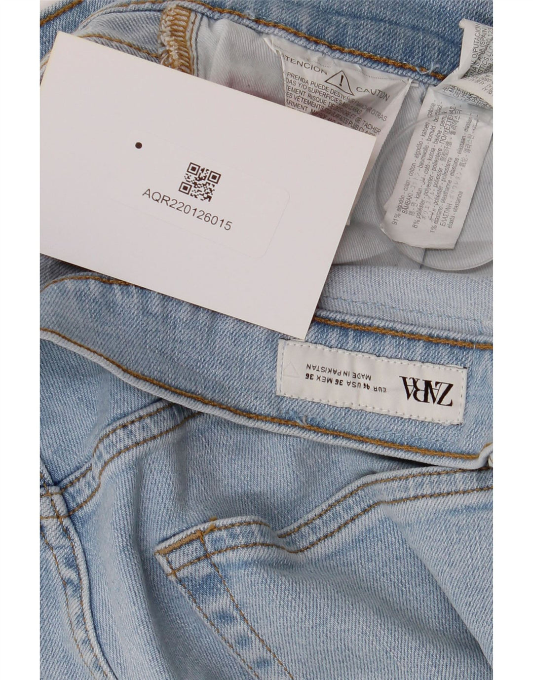 Zara Mens Tapered Jeans W36 L29 Blue Cotton