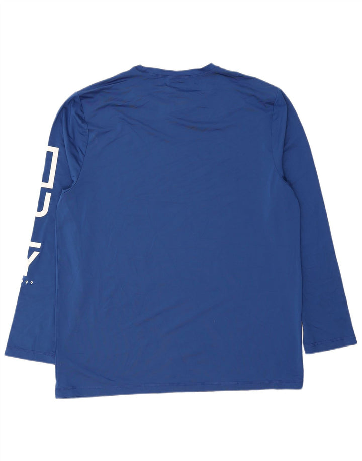 Hurley Mens Graphic Top Long Sleeve XL Blue Polyester