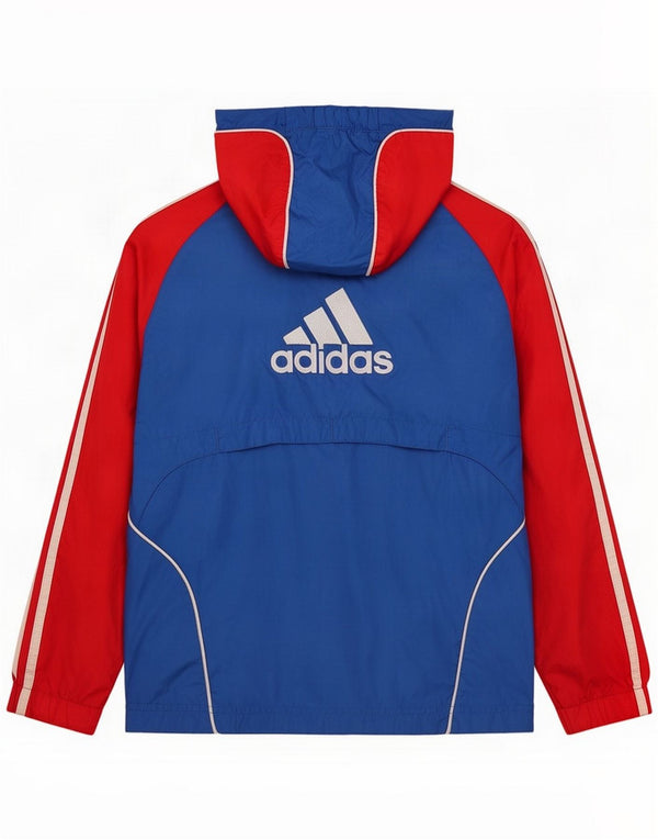 Adidas Boys Graphic Tracksuit Top Jacket 10-11 Years Medium Blue