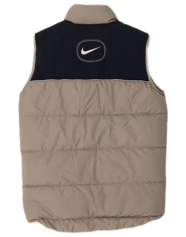 Nike Boys Padded Gilet 10-11 Years Medium Grey Colourblock Polyester