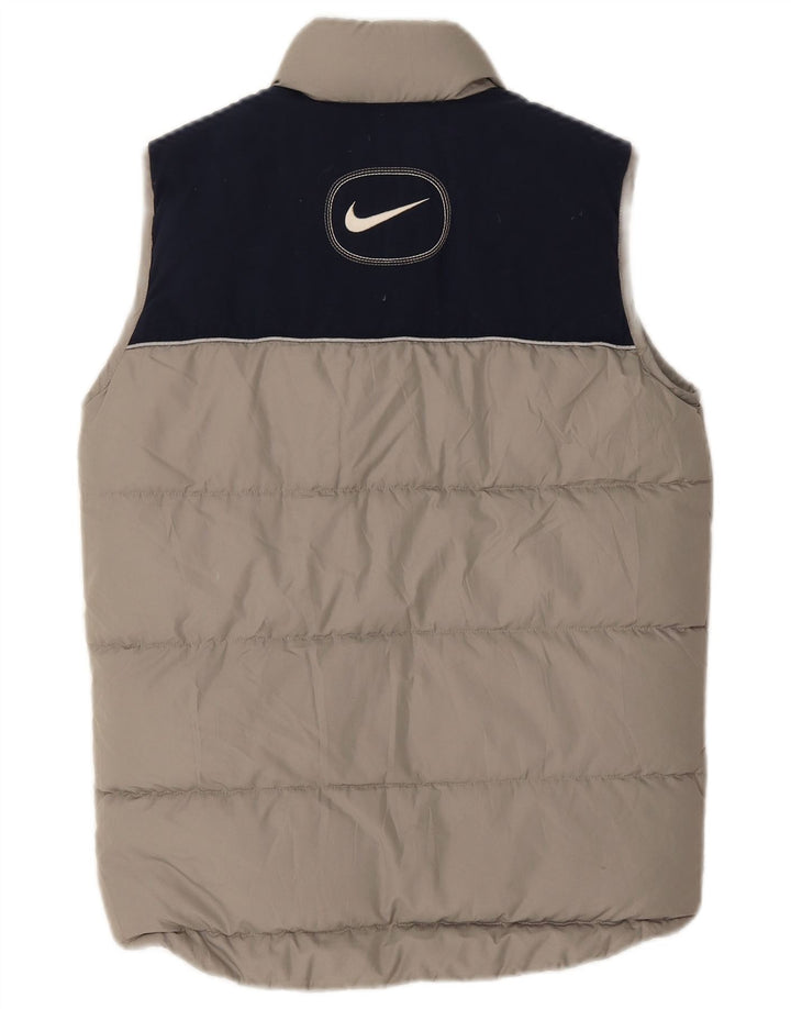 Nike Boys Padded Gilet 10-11 Years Medium Grey Colourblock Polyester