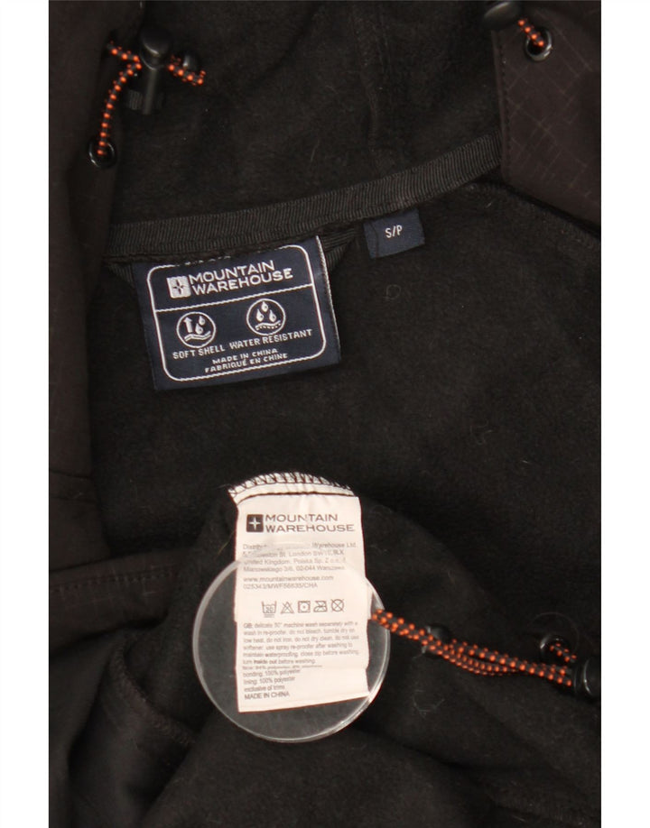 Mountain Warehouse Mens Hooded Windbreaker Jacket UK 36 Small Black