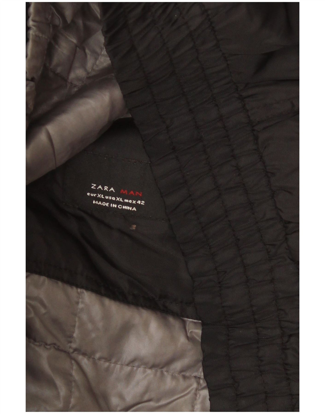 Zara Mens Windbreaker Jacket UK 42 XL Black