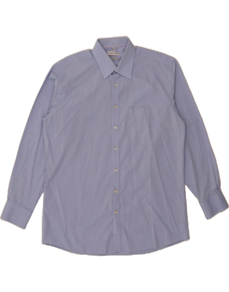 ANGELO LITRICO Mens Shirt Size 41/42 Large Blue Cotton Vintage Angelo Litrico and Second-Hand Angelo Litrico from Messina Hembry 