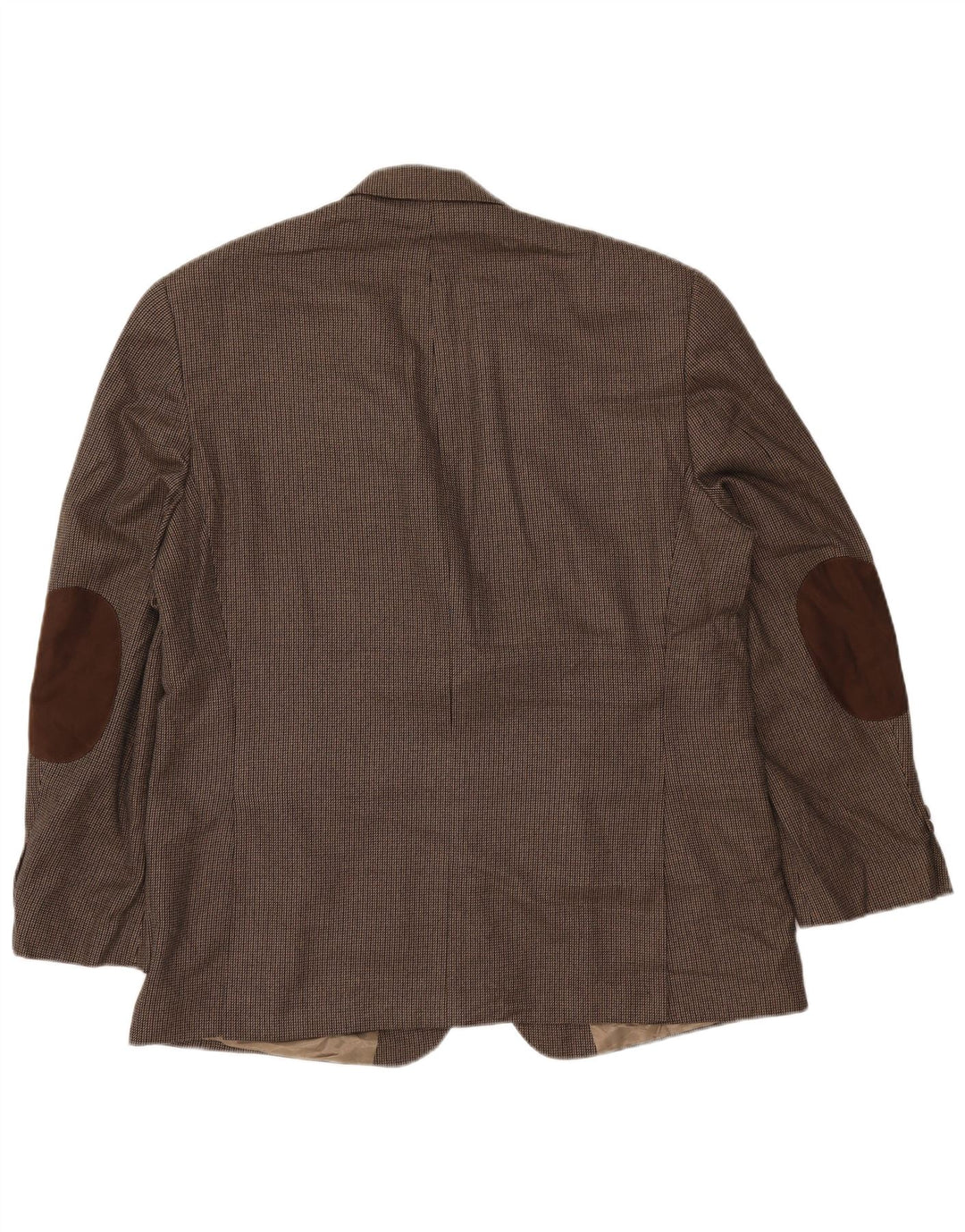 IZOD Mens 2 Button Blazer Jacket UK 44 2XL Brown Pinstripe Rayon