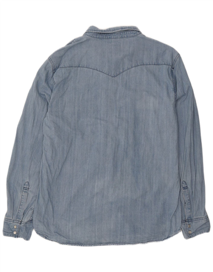 Levi's Mens Denim Shirt 2XL Blue Cotton